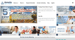 Desktop Screenshot of annuityagentsalliance.com